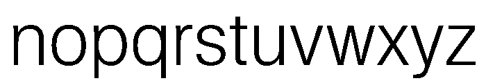 KMRWaldenburg SemiCondensedLight Font LOWERCASE