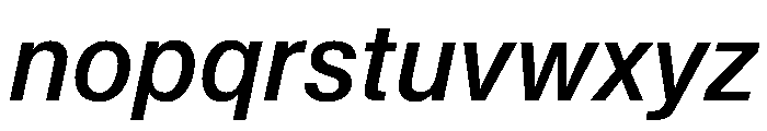 KMRWaldenburg SemiCondensedMediumItalic Font LOWERCASE