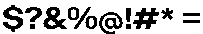 KMRWaldenburg SemiExtendedBold Font OTHER CHARS