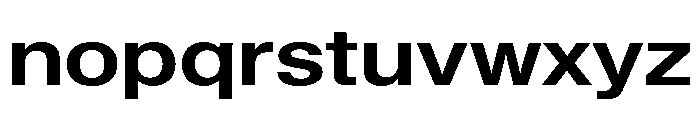KMRWaldenburg SemiExtendedBold Font LOWERCASE