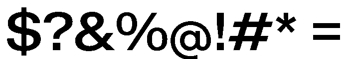 KMRWaldenburg SemiExtendedMedium Font OTHER CHARS