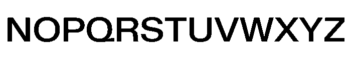 KMRWaldenburg SemiExtendedMedium Font UPPERCASE