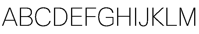 KMRWaldenburg Thin Font UPPERCASE