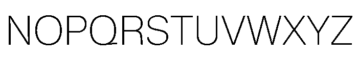 KMRWaldenburg Thin Font UPPERCASE