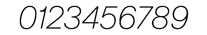 KMRWaldenburg ThinItalic Font OTHER CHARS