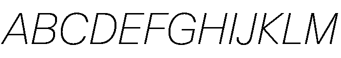 KMRWaldenburg ThinItalic Font UPPERCASE