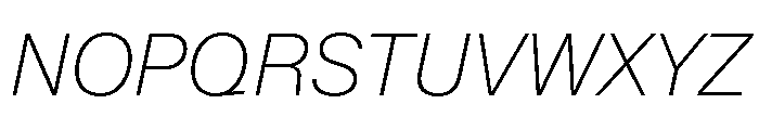 KMRWaldenburg ThinItalic Font UPPERCASE