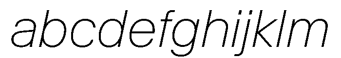 KMRWaldenburg ThinItalic FONT