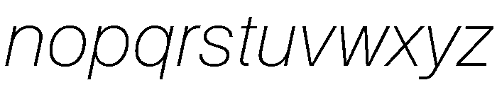 KMRWaldenburg ThinItalic Font LOWERCASE