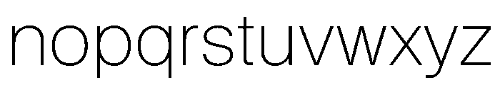 KMRWaldenburg Thin Font LOWERCASE