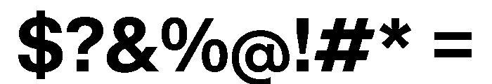KMRWaldenburgUpright Bold Instance Font OTHER CHARS