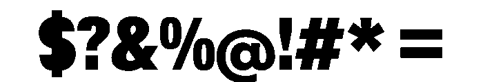 KMRWaldenburgUpright CondensedBlack Instance Font OTHER CHARS
