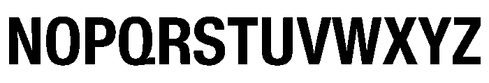 KMRWaldenburgUpright CondensedBold Instance Font UPPERCASE