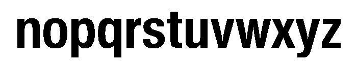 KMRWaldenburgUpright CondensedBold Instance Font LOWERCASE