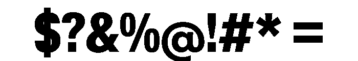 KMRWaldenburgUpright CondensedHeavy Instance Font OTHER CHARS