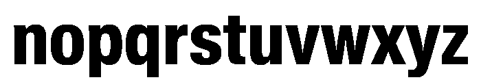 KMRWaldenburgUpright CondensedHeavy Instance Font LOWERCASE
