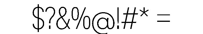 KMRWaldenburgUpright CondensedThin Instance Font OTHER CHARS
