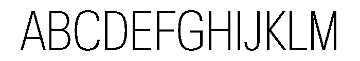 KMRWaldenburgUpright CondensedThin Instance Font UPPERCASE