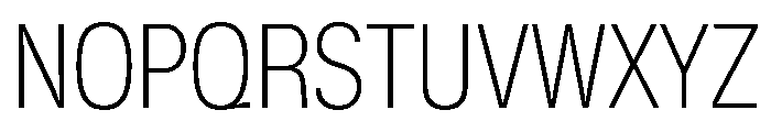 KMRWaldenburgUpright CondensedThin Instance Font UPPERCASE