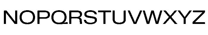 KMRWaldenburgUpright Extended Instance Font UPPERCASE