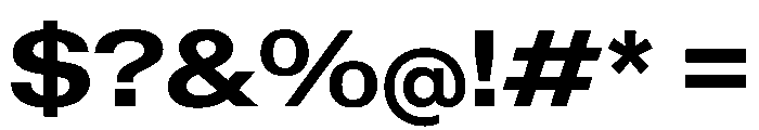 KMRWaldenburgUpright ExtendedBold Instance Font OTHER CHARS
