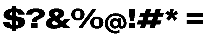 KMRWaldenburgUpright ExtendedHeavy Instance Font OTHER CHARS