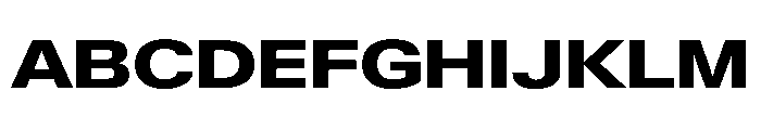 KMRWaldenburgUpright ExtendedHeavy Instance Font UPPERCASE