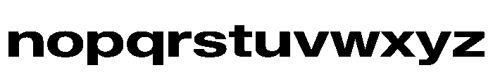 KMRWaldenburgUpright ExtendedHeavy Instance Font LOWERCASE