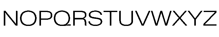 KMRWaldenburgUpright ExtendedLight Instance Font UPPERCASE