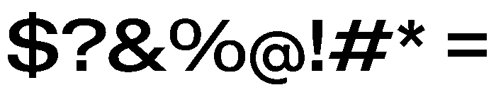 KMRWaldenburgUpright ExtendedMedium Instance Font OTHER CHARS