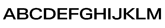 KMRWaldenburgUpright ExtendedMedium Instance Font UPPERCASE
