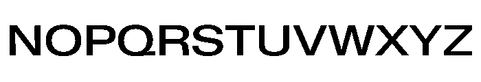 KMRWaldenburgUpright ExtendedMedium Instance Font UPPERCASE