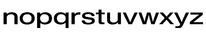 KMRWaldenburgUpright ExtendedMedium Instance Font LOWERCASE