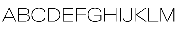 KMRWaldenburgUpright ExtendedThin Instance Font UPPERCASE