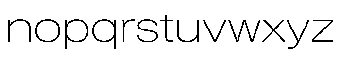 KMRWaldenburgUpright ExtendedThin Instance Font LOWERCASE