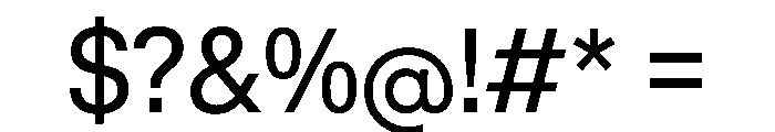 KMRWaldenburgUpright SemiCondensed Instance Font OTHER CHARS