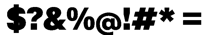 KMRWaldenburgUpright SemiCondensedBlack Instance Font OTHER CHARS