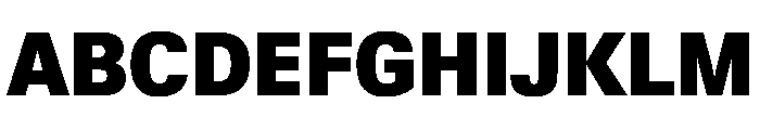 KMRWaldenburgUpright SemiCondensedBlack Instance Font UPPERCASE