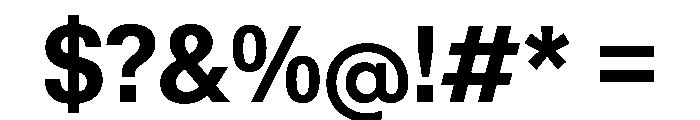 KMRWaldenburgUpright SemiCondensedBold Instance Font OTHER CHARS