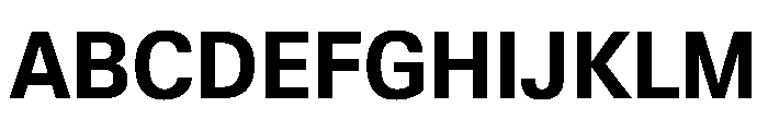 KMRWaldenburgUpright SemiCondensedBold Instance Font UPPERCASE