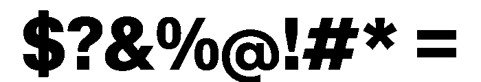 KMRWaldenburgUpright SemiCondensedHeavy Instance Font OTHER CHARS