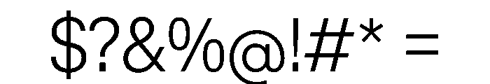 KMRWaldenburgUpright SemiCondensedLight Instance Font OTHER CHARS