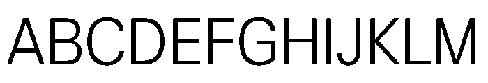 KMRWaldenburgUpright SemiCondensedLight Instance Font UPPERCASE
