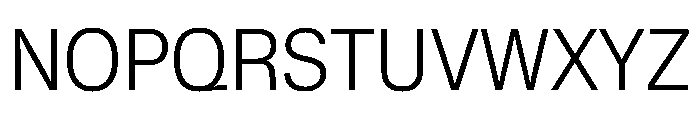 KMRWaldenburgUpright SemiCondensedLight Instance Font UPPERCASE