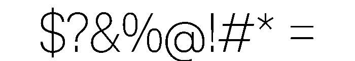 KMRWaldenburgUpright SemiCondensedThin Instance Font OTHER CHARS