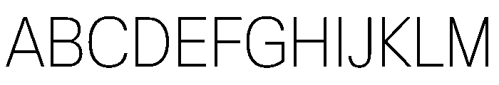 KMRWaldenburgUpright SemiCondensedThin Instance Font UPPERCASE