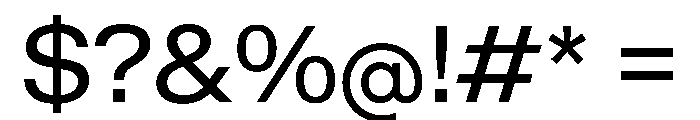 KMRWaldenburgUpright SemiExtended Instance Font OTHER CHARS