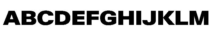 KMRWaldenburgUpright SemiExtendedBlack Instance Font UPPERCASE