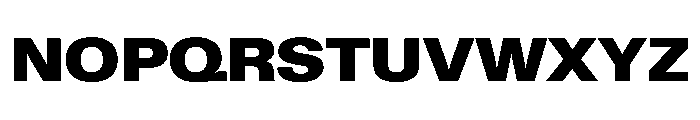 KMRWaldenburgUpright SemiExtendedBlack Instance Font UPPERCASE