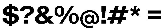 KMRWaldenburgUpright SemiExtendedBold Instance Font OTHER CHARS